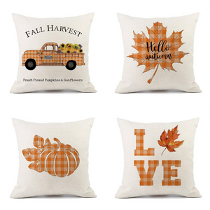 Fall Plaid Cushion Covers