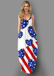2024Women's Long Sleeveless V Neck Dress