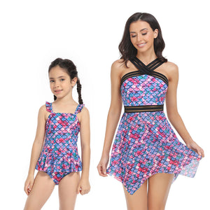 Halter Floral One-piece Mommy and Me Swimsuit