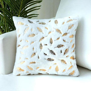 Feather Printed Pillow Cover