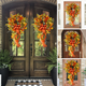 Fall bow outdoor wreath (Thanksgiving promotion)