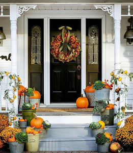 Fall hydrangea wreath - Rustic home decor