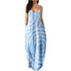 2024Women's Long Sleeveless V Neck Dress