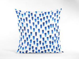 Abstract Blue Cushion Covers