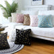 Feather Printed Pillow Cover