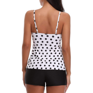 Strappy Two Piece Printing Bikini Set Swimsuit