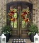 Autumn fall wreath with sunflowers-Showstopper!