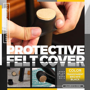 Felt Table Chair Protective Cover(1 set*4 Pcs）