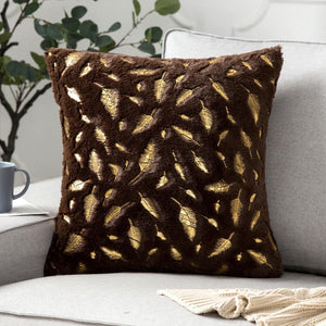 Feather Printed Pillow Cover