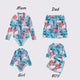 🎉Spring Sale 50% Off - Family Matching Blue Flower Printed Swimsuits