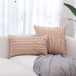 Stripe Jacquard Pillow Cover