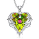 Women Silver Color Necklace Embellished with Crystals