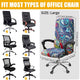 One Piece Printed Office Chair Cover