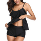 Strappy Two Piece Printing Bikini Set Swimsuit