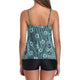 Strappy Two Piece Printing Bikini Set Swimsuit