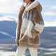🎄CHRISTMAS HOT SALE🎁RCONTRASTING LAMB WOOL PADDED COAT