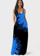 2024Women's Long Sleeveless V Neck Dress