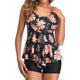 Strappy Two Piece Printing Bikini Set Swimsuit