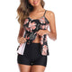 Strappy Two Piece Printing Bikini Set Swimsuit