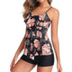 Strappy Two Piece Printing Bikini Set Swimsuit