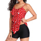 Strappy Two Piece Printing Bikini Set Swimsuit