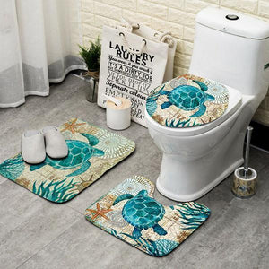 Sea Life Bathroom Mat (3-Piece)