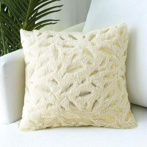 Feather Printed Pillow Cover