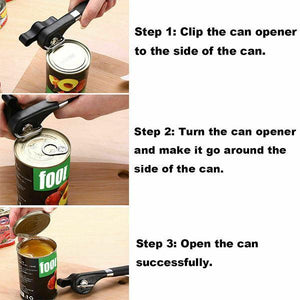 Stainless Steel Safe-Cut Can Opener