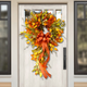 Fall bow outdoor wreath (Thanksgiving promotion)