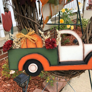 Farmhouse Pumpkin Truck Wreath-Autumn Nature Decoration(Ready For Shipment!)