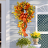 Fall bow outdoor wreath (Thanksgiving promotion)