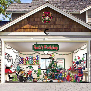 Last Day Sale 40% OFF - 2023 Halloween & Christmas Garage Door Decoration