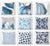 Abstract Blue Cushion Covers