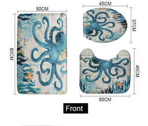 Sea Life Bathroom Mat (3-Piece)