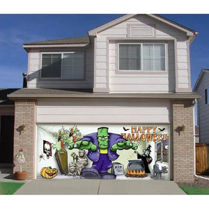 Last Day Sale 40% OFF - 2023 Halloween & Christmas Garage Door Decoration