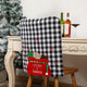 Christmas Plaid Fabric Chair Cover