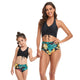 🎉Spring Sale 50% Off - Halter Drawstring Top & Floral Bottom Mommy and Me Swimsuit