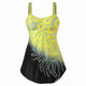 Floral One-Piece Plus Size Push Up Swimsuit
