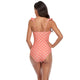 「🎉Spring Sale - 40% Off」V Neck Ruffled  One-Piece Lace Up Swimsuit