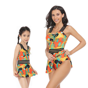 🎉Spring Sale 50% Off - Tummy Control One-Piece Floral Mommy and Me Swimsuit