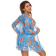 Three Piece Mesh Tummy Control Bikini Long Swimsuit