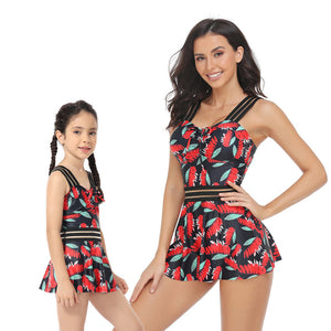 🎉Spring Sale 50% Off - Tummy Control One-Piece Floral Mommy and Me Swimsuit