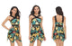 Ruffle Floral Print One-Piece Swimsuit