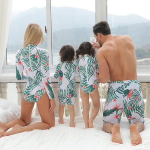 🎉Spring Sale 50% Off - Family Matching Tropical Nature Printed Swimsuits
