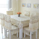 Table Cloth Lace Embroidery Dining Chairs Cover