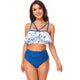 Ruffle Floral Drawstring Bikini Set Swimsuit