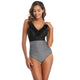 「🎉Spring Sale - 40% Off」V Neck Ruffled  One-Piece Lace Up Swimsuit