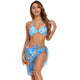 Three Piece Mesh Tummy Control Bikini Short Swimsuit