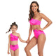 🎉Spring Sale 50% Off - Ruffled Split High Waist Tie Bikini Mommy and Me Swimsuit
