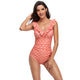 「🎉Spring Sale - 40% Off」V Neck Ruffled  One-Piece Lace Up Swimsuit